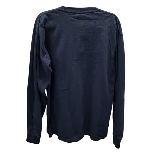 Wooden Spoon Survivor Navy Blue Long Sleeve Shirt XL 100% Cotton Mens - Picture 6 of 6